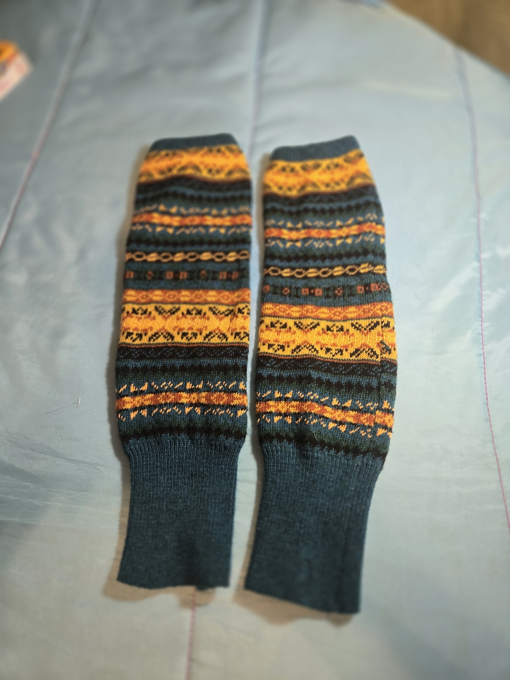 Wrapables Women's Bohemian Winter Warm Long Leg Warmers, Knee High Boot Socks